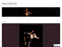 Tablet Screenshot of danceandcode.com